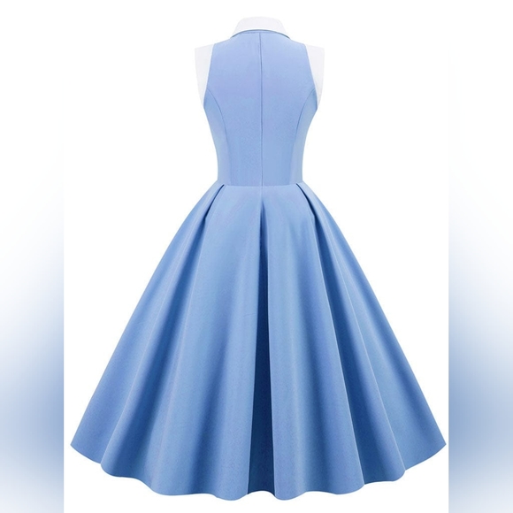 Light Blue Cinderella Style 1950S Dress With - Picture 4 of 9